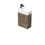 Kúpeľňová skrinka s umývadlom SAT Cube Way 40x47, 5x20 cm dub Wellington mat CUBE320401DDW CUBE320401DDW