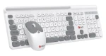 C-tech QUALLIS WLKMC-05 biela / Bezdrôtový set klávesnice a myši / 2,4 GHz / CZ/SK (WLKMC-05W)
