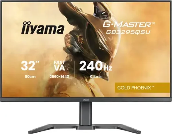 31.5" IIYAMA G-Master GB3295QSU-B1 čierna / LED / VA / 2560 x 1440 / 16:9 / 0.4 ms / 4000:1 / 400cd-m2 / VESA (GB3295QSU-B1)