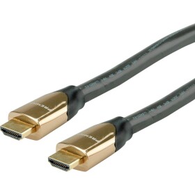 Roline HDMI prepojovací kábel Zástrčka HDMI-A, Zástrčka HDMI-A 7.50 m čierna 11.04.5805 4K UHD, dvojžilový tienený HDMI kábel; 11.04.5805