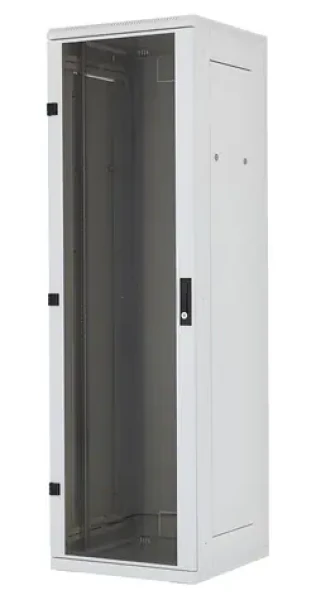 Triton RMA 27U/600x800 sivý / Stojanový rozvádzač / 19" / zváraný / sklenené dvere / nosnosť 800 kg (RMA-27-A68-CAX-N1)
