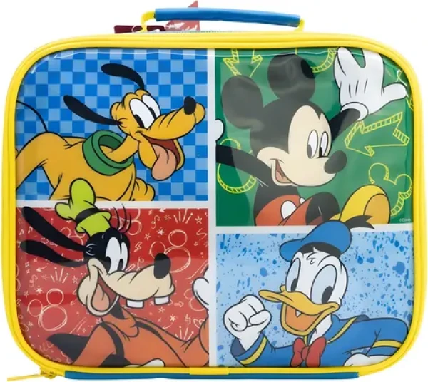 STOR Termo taška na desiatu Mickey Mouse / Taška na desiatu / Izolačný materiál / Kovový zips (81153)