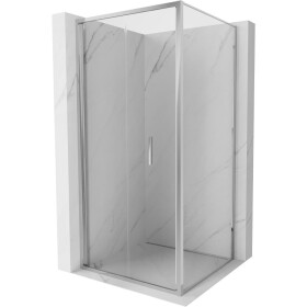MEXEN/S - Exo sprchovací kút skladacie dvere 75 x 75, transparent, chróm 816-075-075-01-00