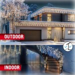 Izoxis Vianočný svetelný záves 400LED - 15m+ ovládač