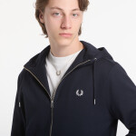 Mikina Fred Perry Hooded Zip Through Sweatshirt Black L