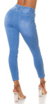 Sexy Highwaist Skinny Jeans "perfect blue" ripped denimblue 44