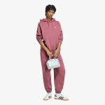 Mikina adidas Essentials Oversized Fleece Hoodie Quiet Crimson XS