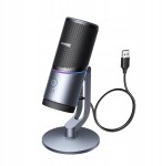 Ugreen Mikrofon Ugreen CM769 na biurko, z USB-A, RGB LED - strieborný