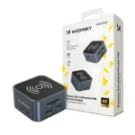 Wozinsky WHBC09Y8S sivá / USB hub / 12v1 / bezdrôtové nabíjanie / hliníkové telo / kábel 15 cm