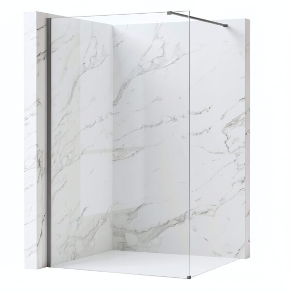 REA/S - Sprchová zástena Flexi Transparent / Titan 80 KPL-K99467