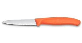 VICTORINOX Swiss Classic Kuchynský nôž 8 cm oranžová / vrúbkované ostrie (6.7639.C1)