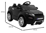 Mamido Elektrické autíčko športové Rapid Racer čierny