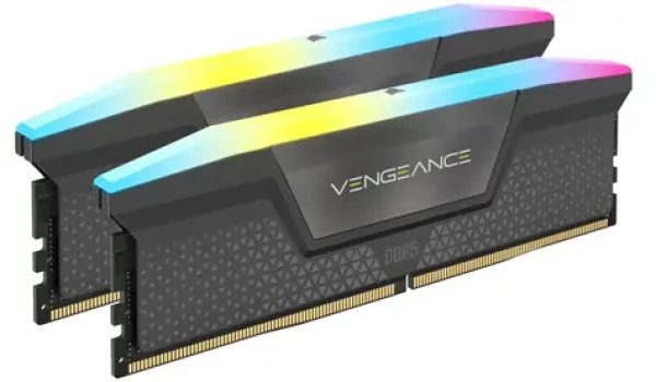 Corsair Vengeance RGB 64GB (2x32GB) 5600MHz sivá / DDR5 / PC5-44800 / CL40-44-44-90 / 1.25V (CMH64GX5M2D5600Z40)
