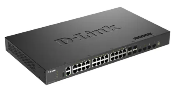 D-Link DXS-3410-32XY / Switch / L3 Riadený / 24x 10GbE RJ-45 / 4X 10G SFP+ / 4X 25G SFP28 / Rack (DXS-3410-32XY/E)