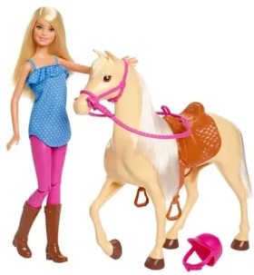 Mattel FXH13 Barbie Bábika s koníkom