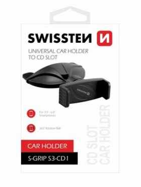 SWISSTEN S-GRIP S3-CD1 / držiak do slotu CD prehrávača v aute (65010507)