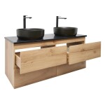 Kúpeľňová skrinka s umývadlom SAT B-Way 119x50x45 cm dub mat BWAY2120OAKTKUBB BWAY2120OAKTKUBB