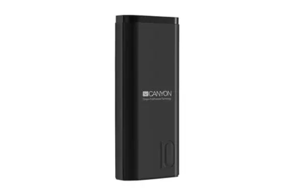 CANYON CNE-CPB010B 10 000 mAh Li-poly čierna / Power Bank / 5V / 2.1A / 1x USB / Smart IC (CNE-CPB010B)