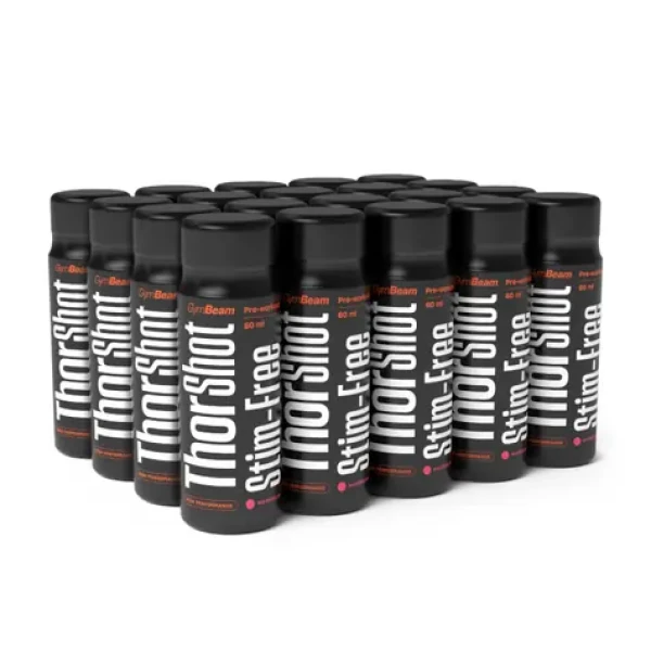 Thor Stim-free shot - GymBeam (vodný melón, 20 x 60 ml) (86455-5-vodnímeloun-20x60ml)