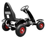 Mamido Detská šliapací motokára formula 01 čierna