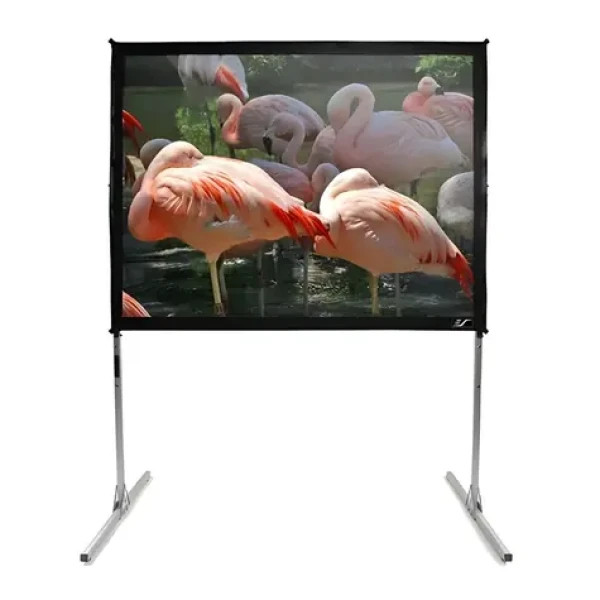 ELITE SCREENS Q150V1 strieborná / Projekčné plátno / mobilný statív / 150” / 4:3 / 228,6x304,8 cm (Q150V1)