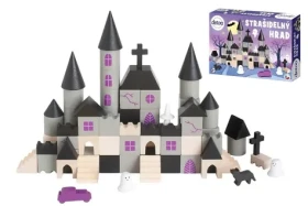 Detoa Drevená stavebnica Strašidelný hrad 97 dielov