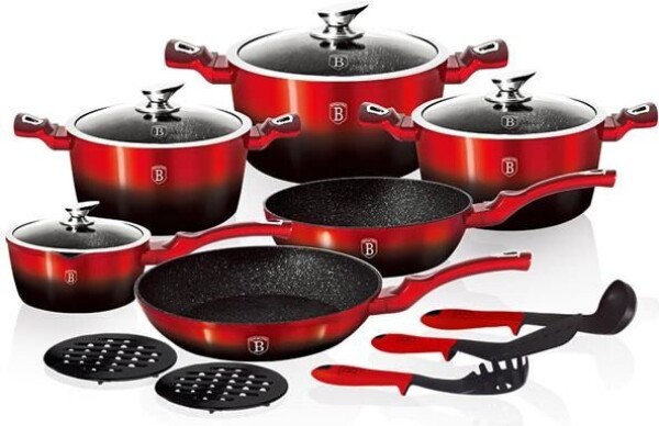 BerlingerHaus BH-1632 Black Burgundy Metallic Line 15 ks