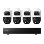 Anker Eufy Bezpečnostný NVR PoE systém / sada NVR jednotka + 4ks vonkajšia kamera Anker Eufy S4 Max 4K (E8E00322)