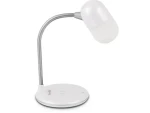 TechniSat VIOLA biela / Stolová LED lampa / bezdrôtové nabíjanie / stmievateľná / BT 5.0 / reproduktory 3W / 2800K - 8900K (T004F)