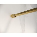 HOPA - Walk-in sprchovací kút LAGOS GOLD NEW 200 - Farba rámu - Zlatá, Rozmer A - 140, Rozmer C - 200, Výplň - Číre bezpečnostné sklo - 8 mm BCLAGO14BGCN2