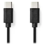 Nedis kábel USB-C - USB-C čierny / Kábel USB / USB 2.0 / 1 m (CCGL60700BK10)