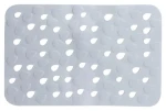Spirella DROPS protišmyková podložka do vane šedá / PVC / 53 x 35 cm