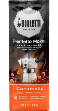 Bialetti Perfetto Moka Carmello 250 g / mletá káva / intenzita 8 / stredne pražená (8006363076203)