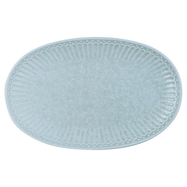 GREEN GATE Oválný tanier Alice Ice Blue