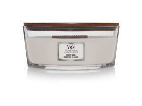 WoodWick Warm Wool Elipsa 453.6g - sviečka loď / doba horenia: až 40 h (5038581057170)