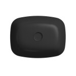 CERSANIT - Umývadlo na dosku LARGA Rectangular antracitová mat (50x38) K677-013