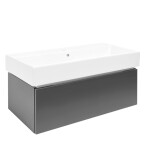 Kúpeľňová skrinka s umývadlom SAT Feel 100x30x46 cm antracit mat SATFEEL100ANTU2 SATFEEL100ANTU2
