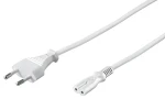 MicroConnect Power Cord EU C - C7 1m biela / Napájací kábel / 250 V / 2,5 A (PE030710W)