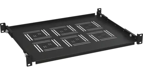 Solarix UP-13-B / 19" polica 1U / hĺbka 350mm / pevná / čierna (80501350)