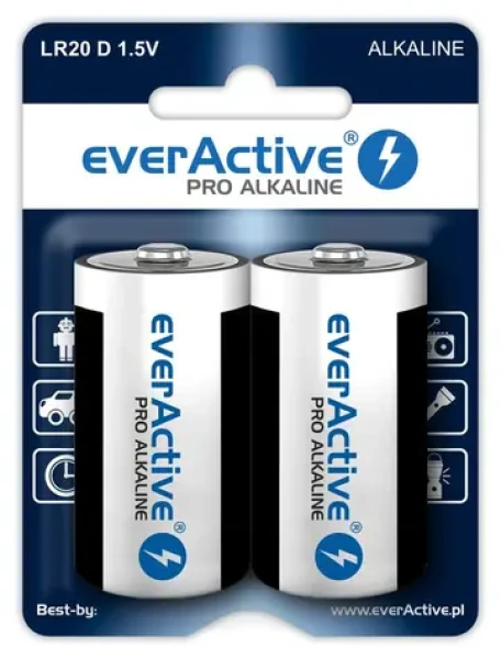 EverActive Pro Alkalické batérie D (LR20) 2ks (EVLR20-PRO)