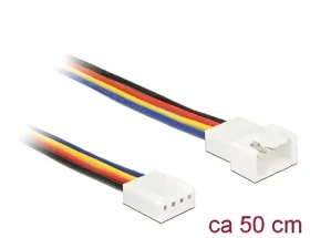 DeLock / Predlžovací kábel PWM pre ventilátor / 4-pin / 0,5 m (85362)