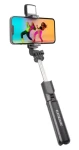 SBS EASYSHARE selfie tyč s LED svetlom a statívom čierna / Selfie tyč / LED svetlo / Statív (TETRIPOLED)