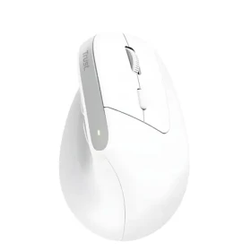 Trust Bayo+ biela / Vertikálna myš / optická / 2400 DPI / 6 tlačidiel / USB / Bluetooth (25399)
