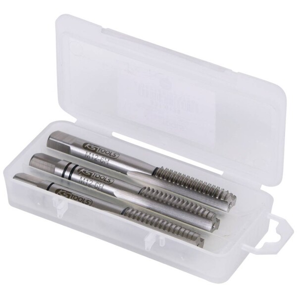 KS Tools 3310120 sada ručných závitníkov metrický M12 x 1.75 doprava oceľ 1 ks; 3310120