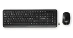 Nedis Bezdrôtová sada klávesnice a myši ND layout / Sada klávesnice a myši / USB prijímač / 800-1600 DPI (KBMCW100BKND)