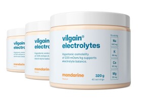 Vilgain Elektrolyty – 3× mandarínka 320 g