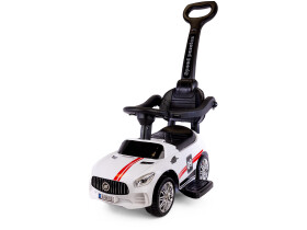 Mamido Mamido Detské odrážadlo s vodiacou tyčou MT270 | 3v1 so zvukovými efektmi bielej