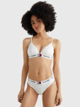 Dámske tangá TOMMY 85 STRETCH COTTON LOGO THONG UW0UW02198YCD biela - Tommy Hilfiger SM