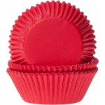Papierový košíček na muffiny červený 50 ks