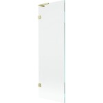 MEXEN/S - Lunar L vaňová zástena FIX 60 x 150, transparent, zlatá kartáčovaná 897L-060-000-55-00